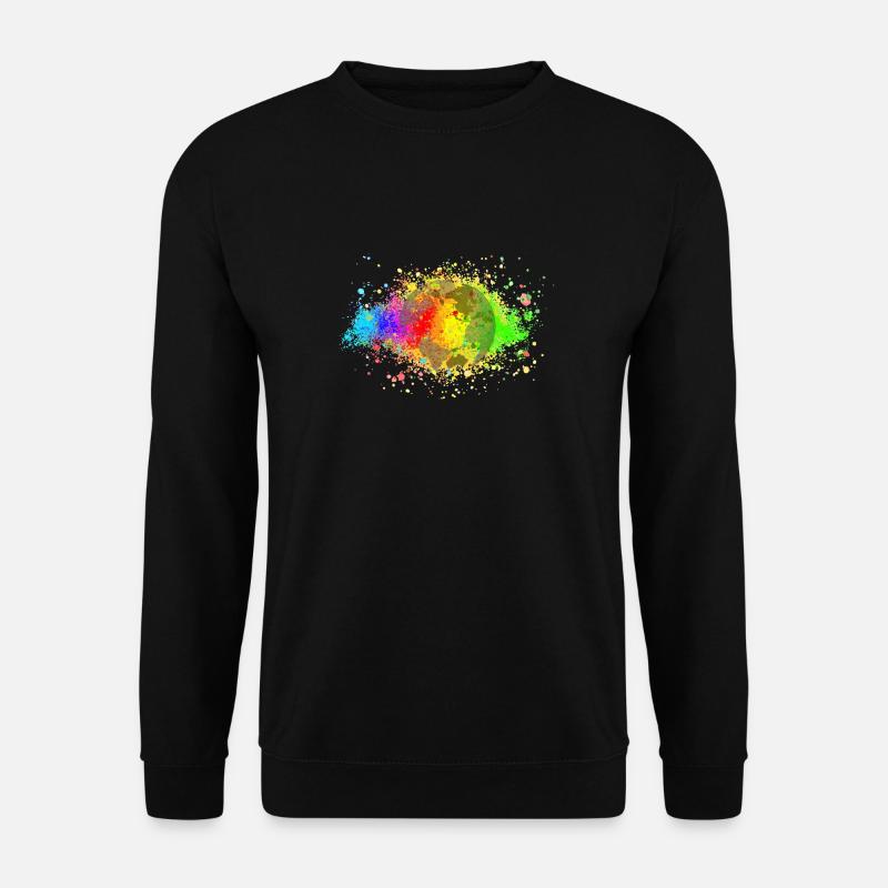 Rainbow Speckle World - Unisex Sweatshirt - black