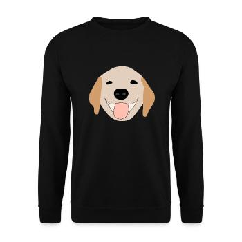 Golden Retriever 1 - Sweat-shirt Unisexe - noir - Devant - Alina (178cm) & Michal (187cm)