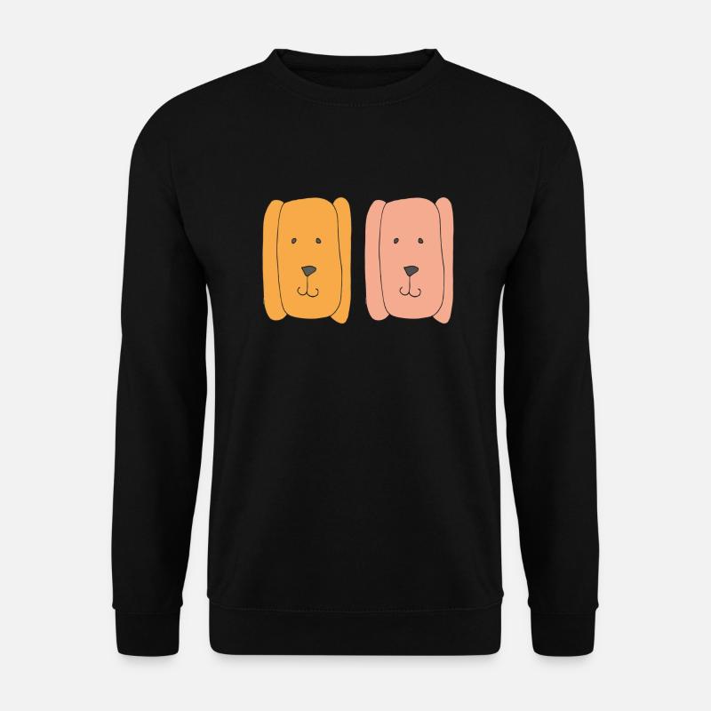 hunde lustig - Unisex Pullover - Schwarz