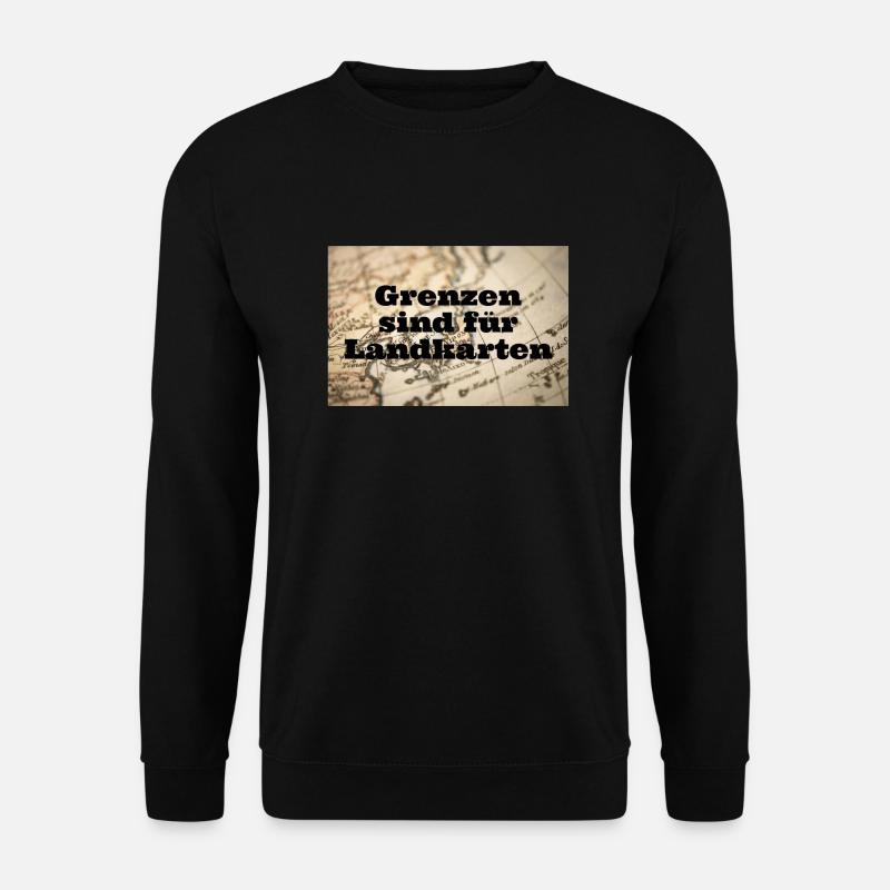 Grenzenlos - Unisex Pullover - Schwarz