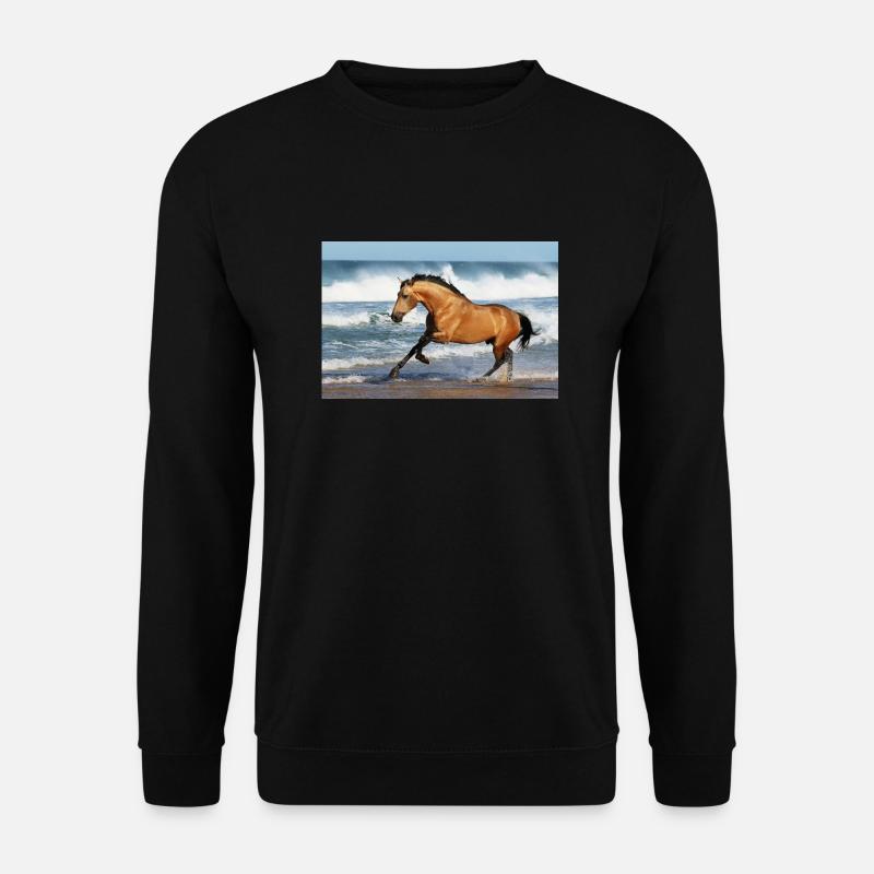 Pferde - Unisex Pullover - Schwarz