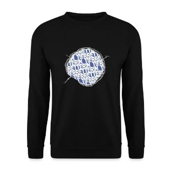 dog statement geburtstag geschenkidee vegetarisch - Unisex Pullover - Schwarz - Vorne - Alina (178cm) & Michal (187cm)