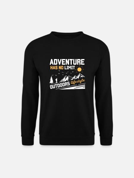 ADVENTURE HAS NO LIMIT 2 - Unisex Sweatshirt - black