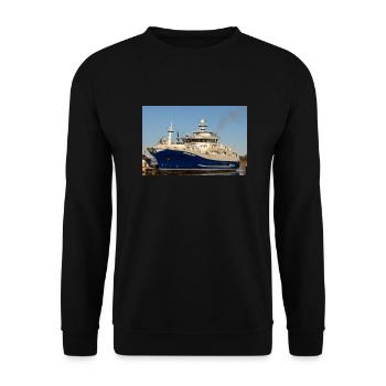 Norwegian Gannet - Unisex Sweatshirt - black - Front - Alina (178cm) & Michal (187cm)
