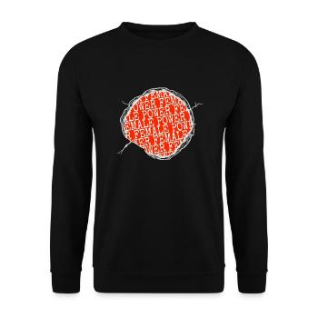 Droits de l’homme Citation heureuse Égalité des droits des femmes - Sweat-shirt Unisexe - noir - Devant - Alina (178cm) & Michal (187cm)