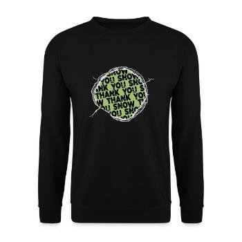 couples present idea computer birthday - Unisex Pullover - Schwarz - Vorne - Alina (178cm) & Michal (187cm)