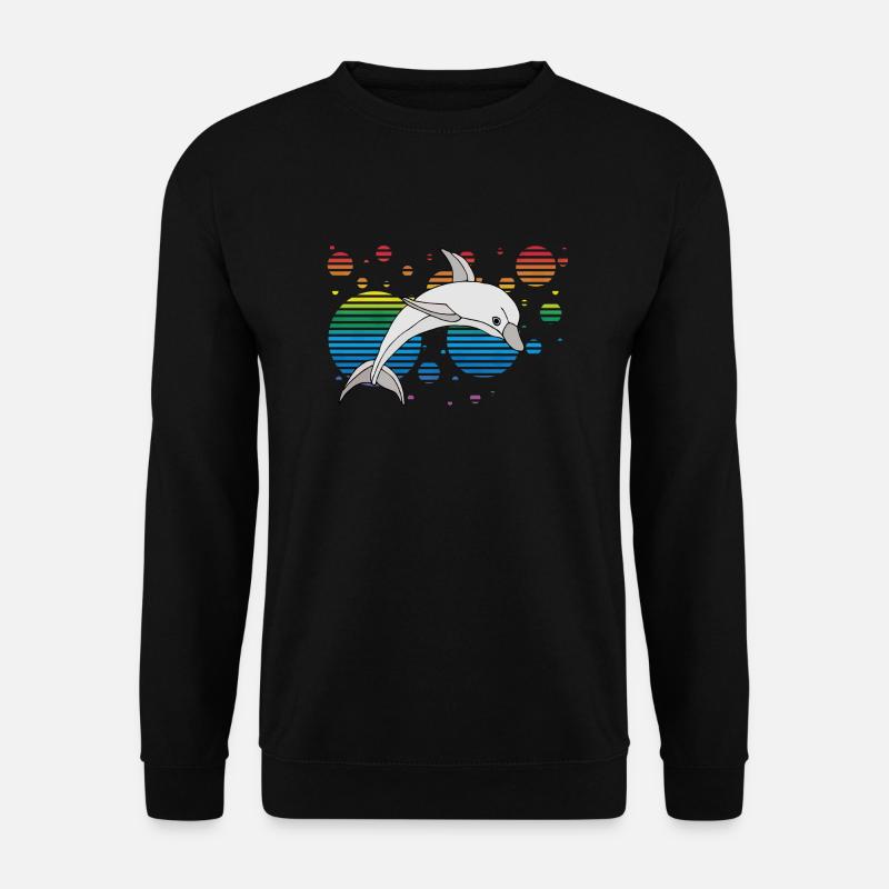Delfin - Unisex Pullover - Schwarz