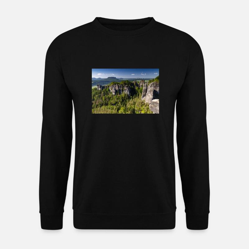 Bastei i Sachsiska Schweiz - Unisextröja - svart