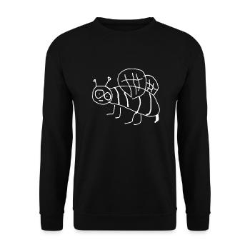 Bee, Animal - Unisex Sweatshirt - black - Front - Alina (178cm) & Michal (187cm)
