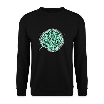 Funny Winter Sport Volleyball Disc Brake Cats - Unisex Sweatshirt - black - Front - Alina (178cm) & Michal (187cm)