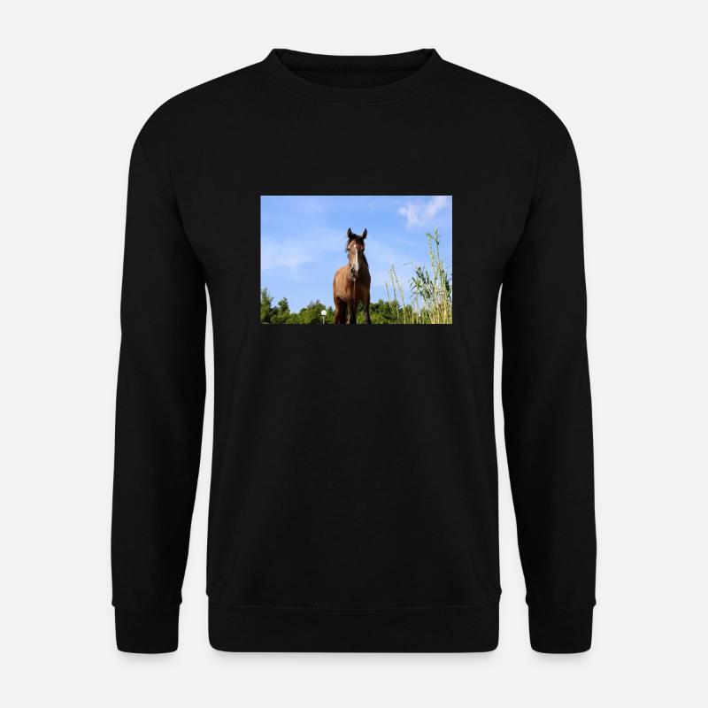 Pferd - Unisex Pullover - Schwarz