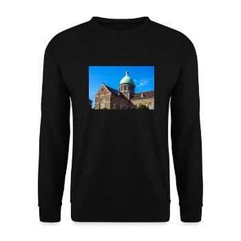 L’église Saint-Bavon (Sint Bavo Kerk) à Noordwijk - Sweat-shirt Unisexe - noir - Devant - Alina (178cm) & Michal (187cm)