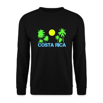 Costa Rica - Unisex Sweatshirt - black - Front - Alina (178cm) & Michal (187cm)