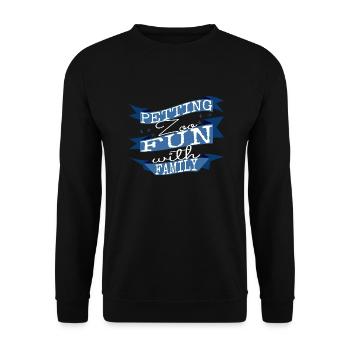 joke gift jokes bday rabbits gift idea statement - Unisex Pullover - Schwarz - Vorne - Alina (178cm) & Michal (187cm)