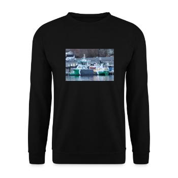 Hordafjell - Unisex Sweatshirt - black - Front - Alina (178cm) & Michal (187cm)