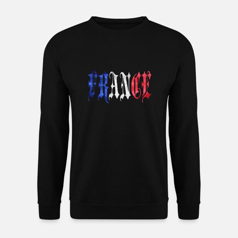 France - Unisex Pullover - Schwarz
