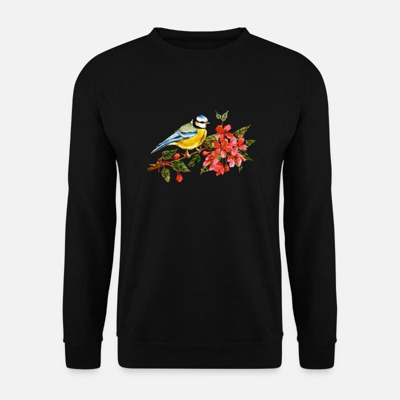 Bunter Vogel - Unisex Pullover - Schwarz