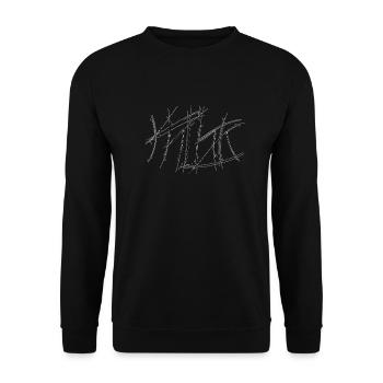 think - Unisex Pullover - Schwarz - Vorne - Alina (178cm) & Michal (187cm)