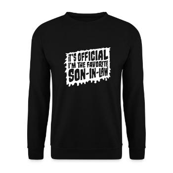 C’est officiel, je suis le gendre préféré qui dit - Sweat-shirt Unisexe - noir - Devant - Alina (178cm) & Michal (187cm)