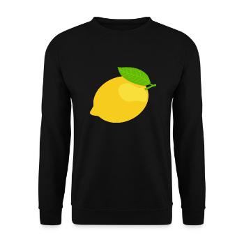 Lemon - Unisex Sweatshirt - black - Front - Alina (178cm) & Michal (187cm)