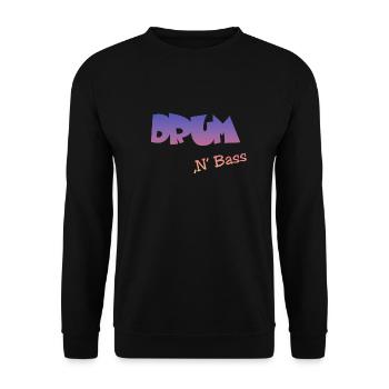 Drum n Bass DNB - Unisex Pullover - Schwarz - Vorne - Alina (178cm) & Michal (187cm)
