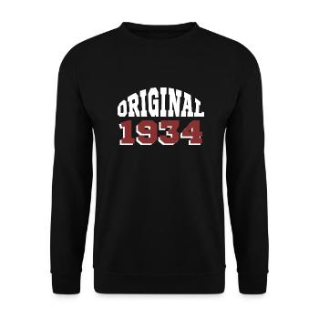 Original 1934 - Sweat-shirt Unisexe - noir - Devant - Alina (178cm) & Michal (187cm)