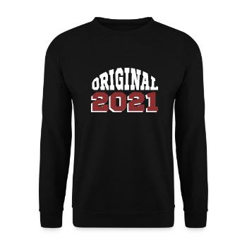 Ursprünglich: 2021 - Unisex Pullover - Schwarz - Vorne - Alina (178cm) & Michal (187cm)