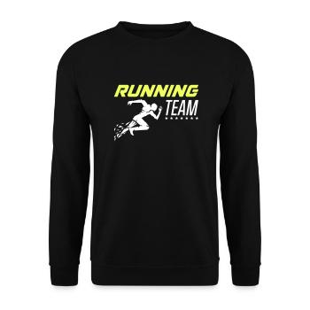 Running Team 1 - Unisex Sweatshirt - black - Front - Alina (178cm) & Michal (187cm)