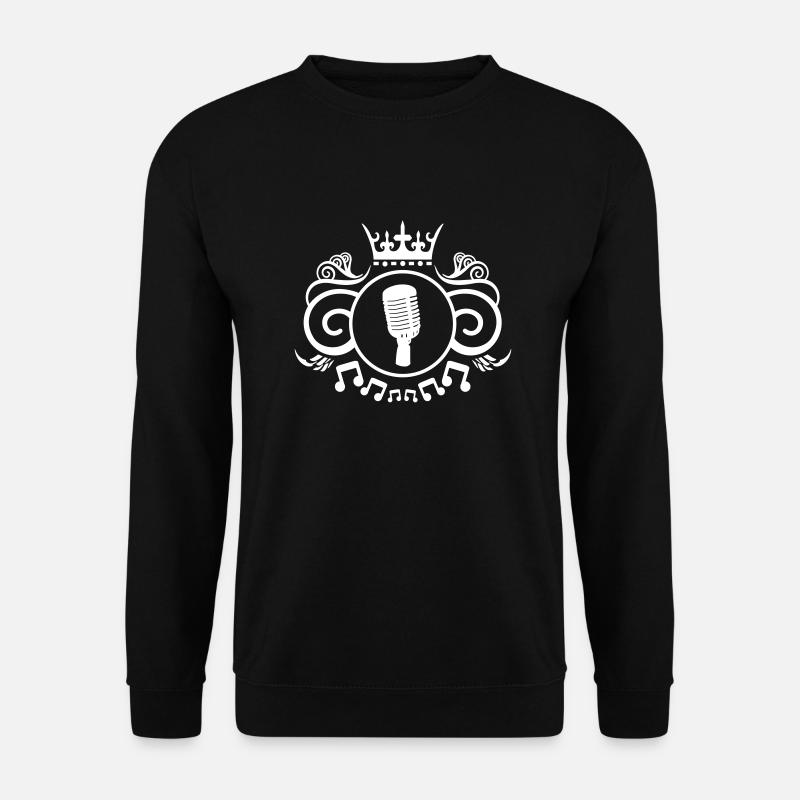 microphone wappen - Unisex Pullover - Schwarz