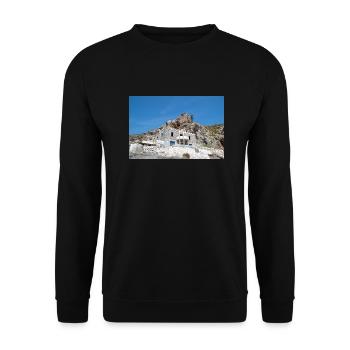 place perdue Empros Therme à Therma Springs - Sweat-shirt Unisexe - noir - Devant - Alina (178cm) & Michal (187cm)