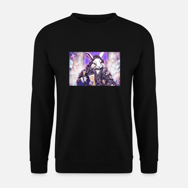 CPunk Rabbit - Unisex Sweatshirt - black