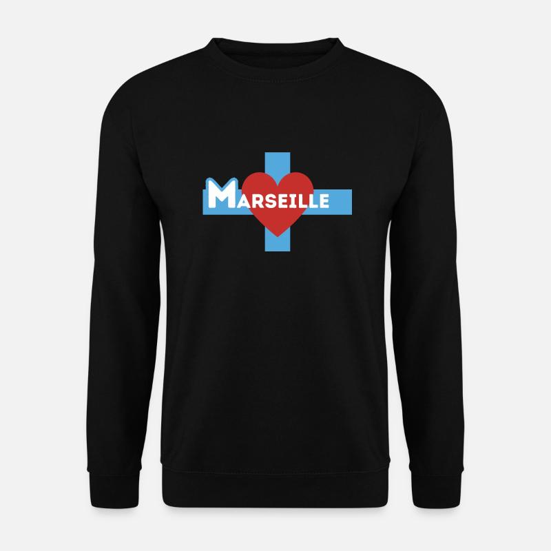 Ich liebe Marseille - Unisex Pullover - Schwarz