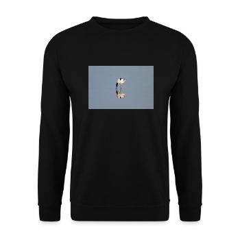 Avocet in the Water - Unisex Sweatshirt - black - Front - Alina (178cm) & Michal (187cm)