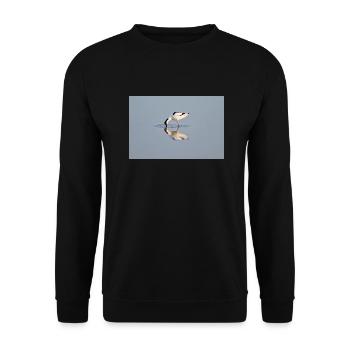 Avocets Hunting - Unisex Sweatshirt - black - Front - Alina (178cm) & Michal (187cm)