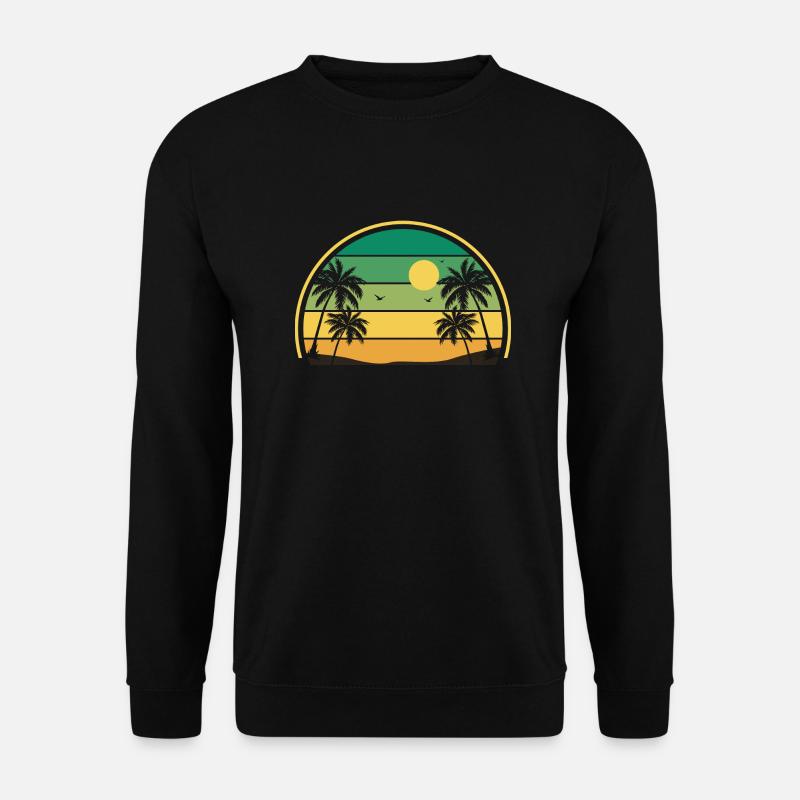 Retro Summer Sunset - Unisex Sweatshirt - black