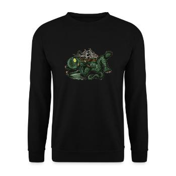 Batavia Cthulhu - Unisex Sweatshirt - black - Front - Alina (178cm) & Michal (187cm)