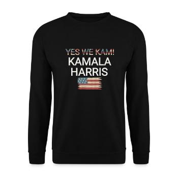 Oui Nous Kam - Sweat-shirt Unisexe - noir - Devant - Alina (178cm) & Michal (187cm)