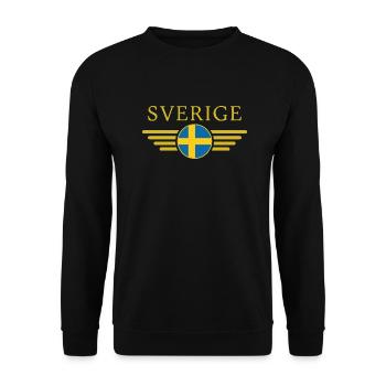 J'aime la Suède, t-shirt design de style élégance - Sweat-shirt Unisexe - noir - Devant - Alina (178cm) & Michal (187cm)