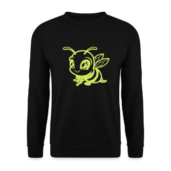 biene hummel comic - Unisex Pullover - Schwarz - Vorne - Alina (178cm) & Michal (187cm)