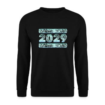 Eiskalt 2029 - Unisex Sweatshirt - black - Front - Alina (178cm) & Michal (187cm)