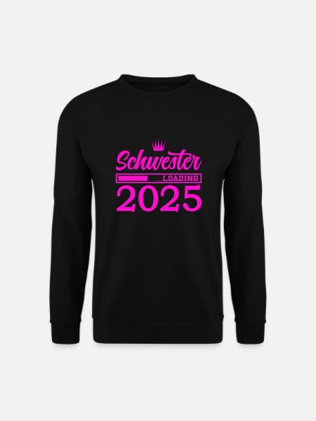 schwester 2025 loading - Unisex Pullover - Schwarz