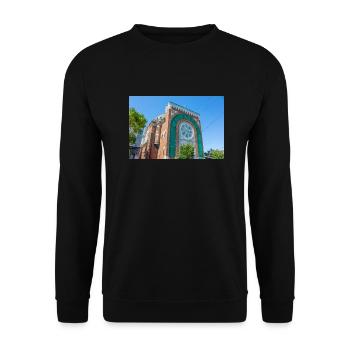 Kirche St. Michael und St. Anthony Montréal - Unisex Pullover - Schwarz - Vorne - Alina (178cm) & Michal (187cm)