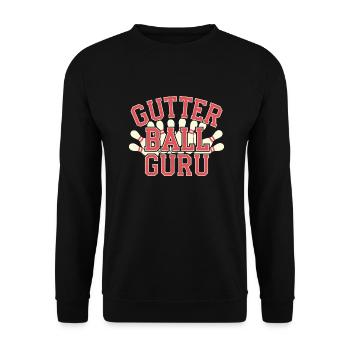 Gutter Ball Guru 14 - Unisex Pullover - Schwarz - Vorne - Alina (178cm) & Michal (187cm)