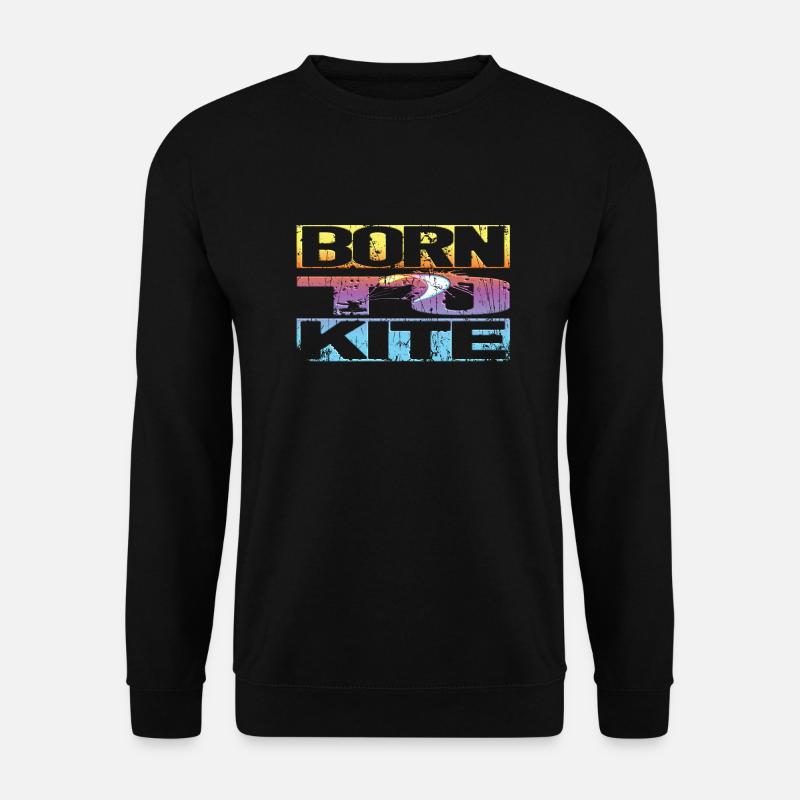 Kitesurfen Retro - Unisex Pullover - Schwarz
