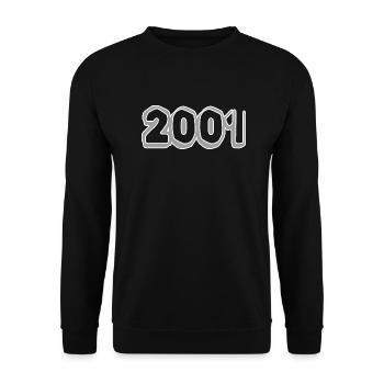 2001 - Unisex Sweatshirt - black - Front - Alina (178cm) & Michal (187cm)