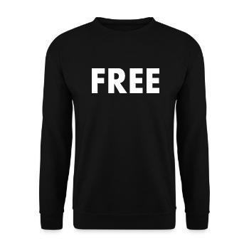 Free - Sweat-shirt Unisexe - noir - Devant - Alina (178cm) & Michal (187cm)