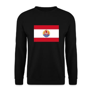 Französisch-Polynesien - Unisex Pullover - Schwarz - Vorne - Alina (178cm) & Michal (187cm)