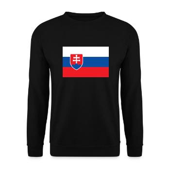 Slovakia - Unisex Sweatshirt - black - Front - Alina (178cm) & Michal (187cm)