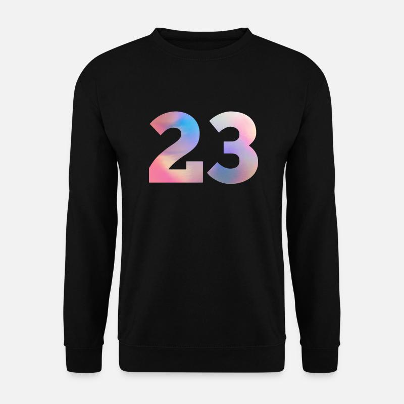 Bunte Zahl 23 - Unisex Pullover - Schwarz