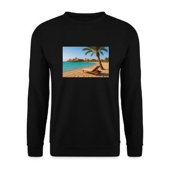 Soma Bay - Unisex Sweatshirt - black - Front - Alina (178cm) & Michal (187cm)